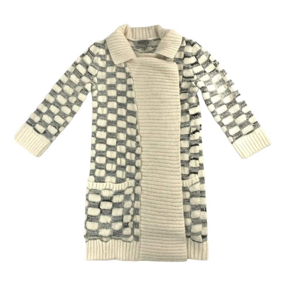Ecote Wool Blend Open Front Long Cardigan